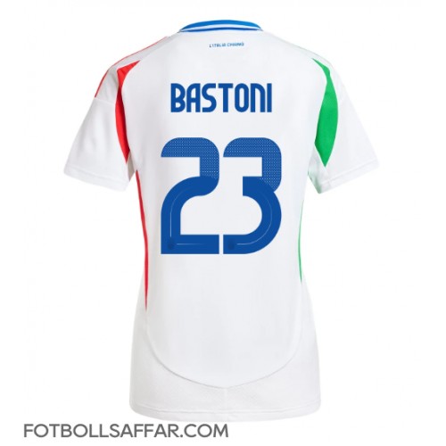 Italien Alessandro Bastoni #23 Bortatröja Dam EM 2024 Kortärmad